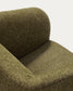 Poltrona Milare in ciniglia verde oliva 73 cm FSC 100%