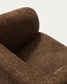 Poltrona Milare in ciniglia marrone cioccolato 73 cm FSC 100%