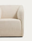 Poltrona Milare in ciniglia beige 73 cm FSC 100%