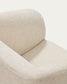 Poltrona Milare in ciniglia beige 73 cm FSC 100%
