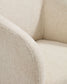 Poltrona Milare in ciniglia beige 73 cm FSC 100%
