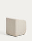 Poltrona Milare in ciniglia beige 73 cm FSC 100%