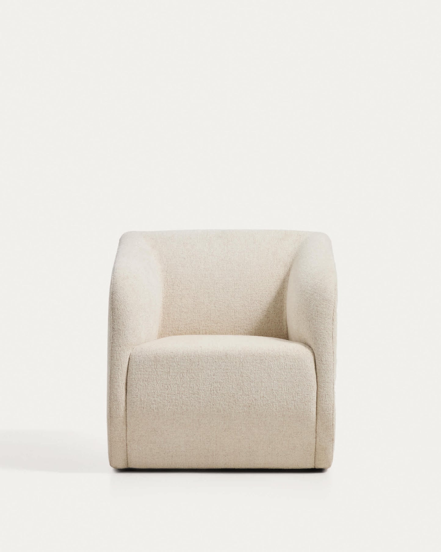 Poltrona Milare in ciniglia beige 73 cm FSC 100%