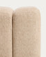 Poggiapiedi Nedilo quadrato in ciniglia beige FSC Mix Credit