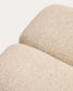 Poggiapiedi Nedilo quadrato in ciniglia beige FSC Mix Credit
