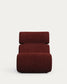 Poltrona Club in shearling bordeaux