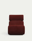 Poltrona Club in shearling bordeaux