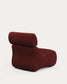 Poltrona Club in shearling bordeaux