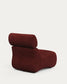 Poltrona Club in shearling bordeaux
