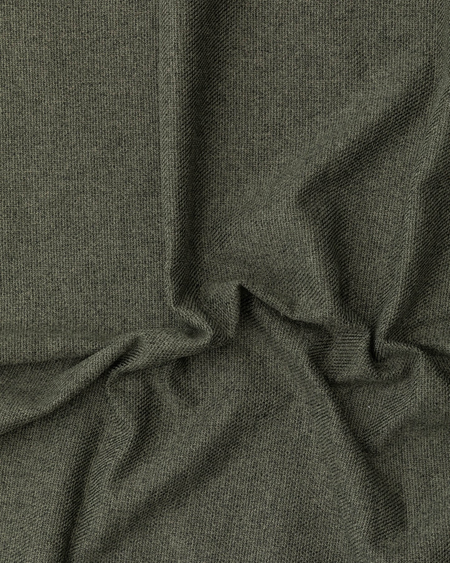 Poltrona Club in shearling verde scuro