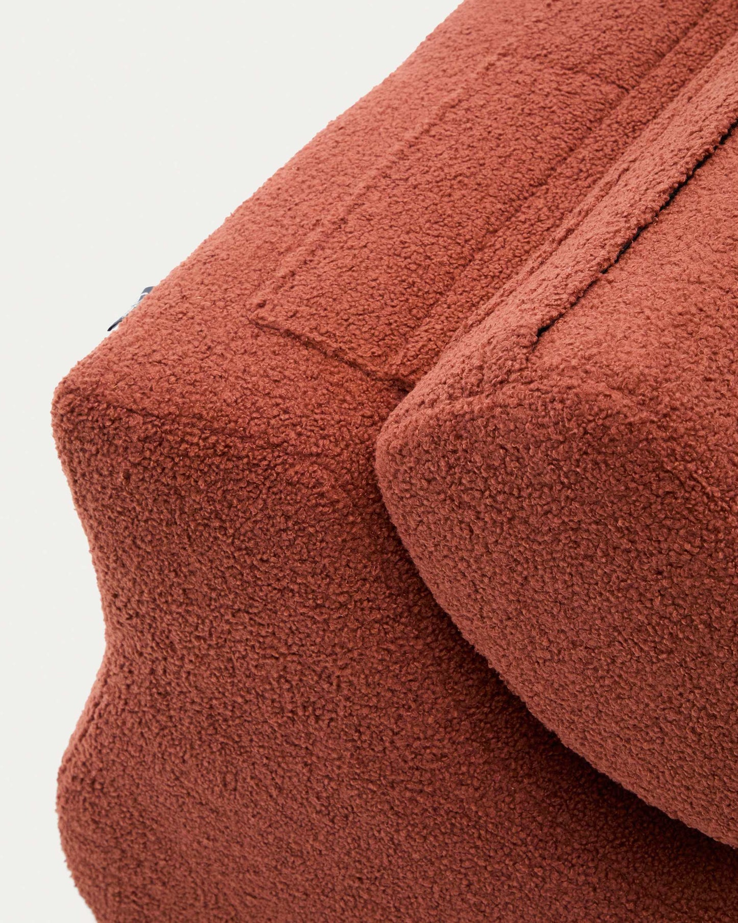 Poltrona Club in shearling terracotta