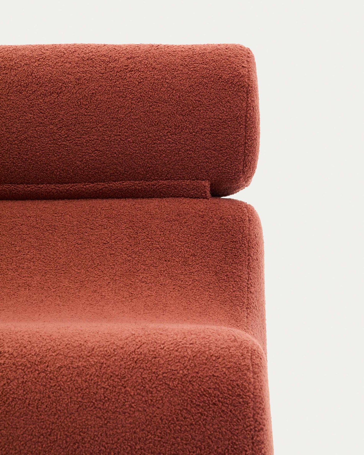 Poltrona Club in shearling terracotta