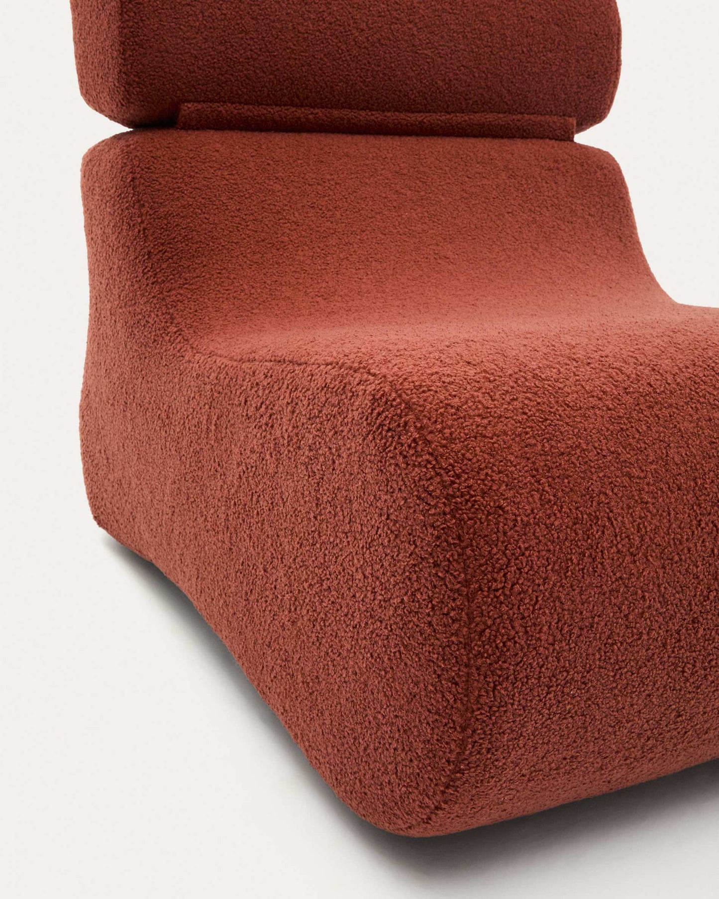 Poltrona Club in shearling terracotta