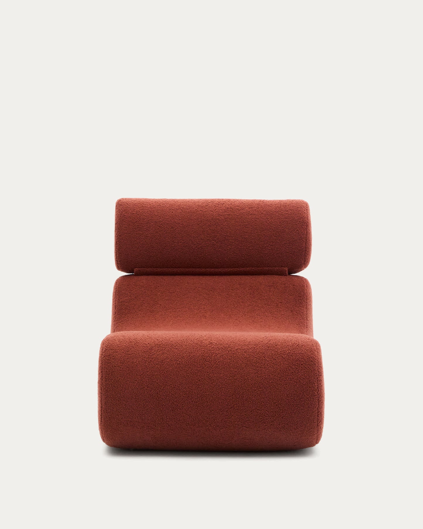 Poltrona Club in shearling terracotta