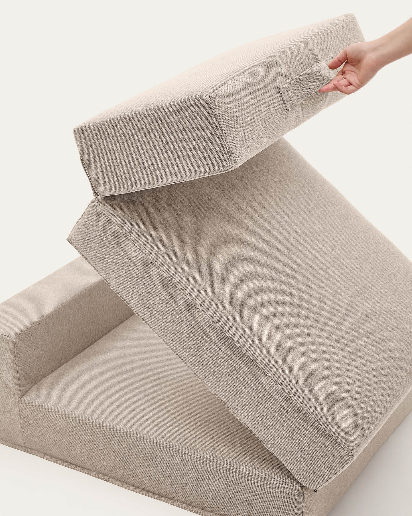 Pouf letto convertibile Arty beige 70 x 89 (200) cm
