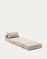 Pouf letto convertibile Arty beige 70 x 89 (200) cm