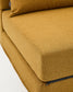 Pouf letto convertibile Arty mostarda 70 x 89 (200) cm