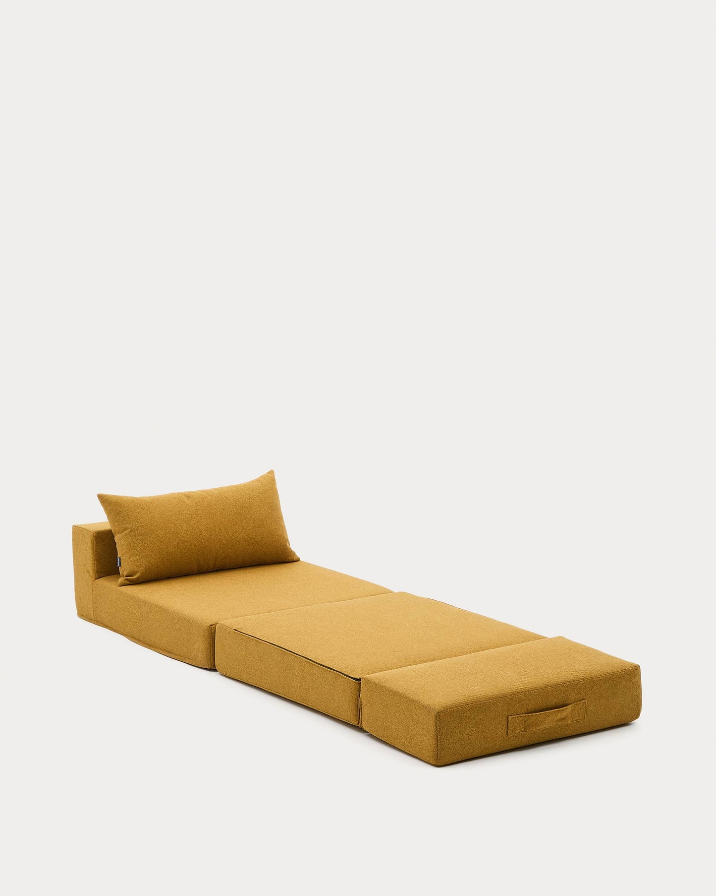 Pouf letto convertibile Arty mostarda 70 x 89 (200) cm