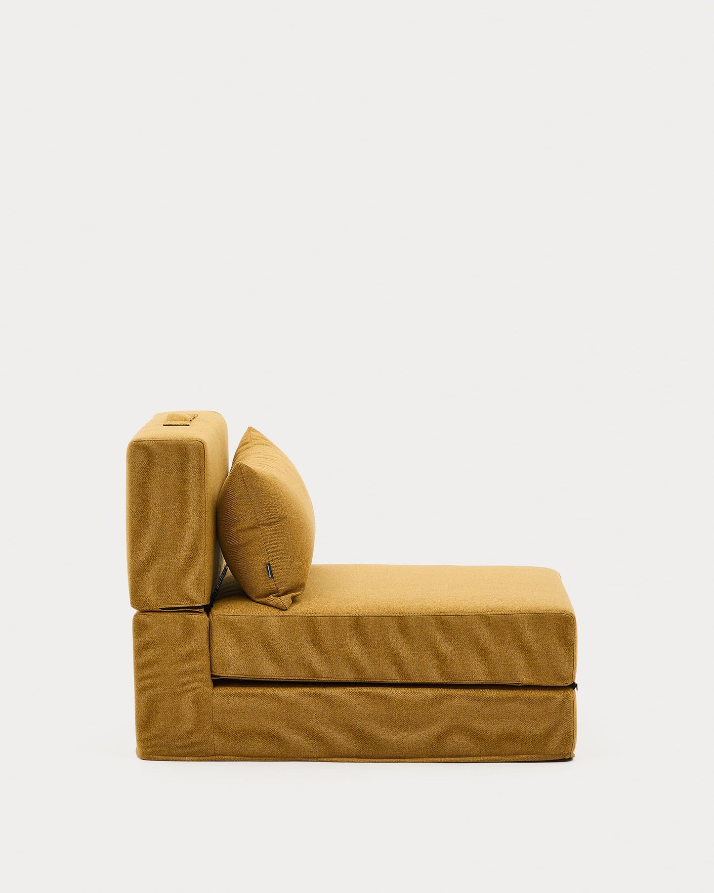 Pouf letto convertibile Arty mostarda 70 x 89 (200) cm