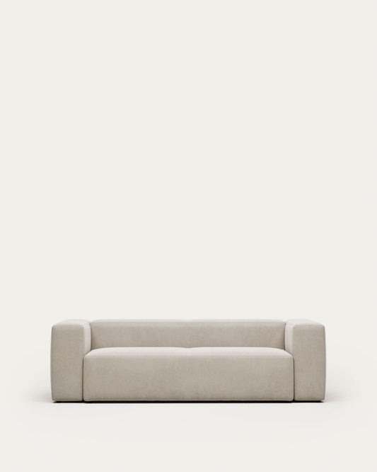 Divano Blok 3 posti beige 240 cm