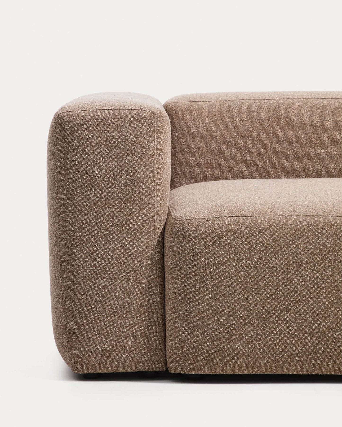 Divano Blok 3 posti in ciniglia marrone 240 cm FSC Mix Credit