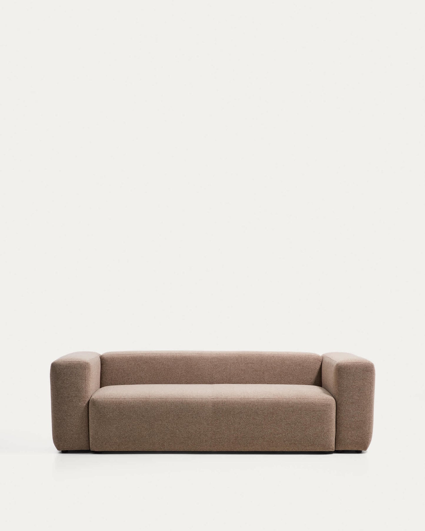 Divano Blok 3 posti in ciniglia marrone 240 cm FSC Mix Credit
