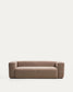 Divano Blok 3 posti in ciniglia marrone 240 cm FSC Mix Credit
