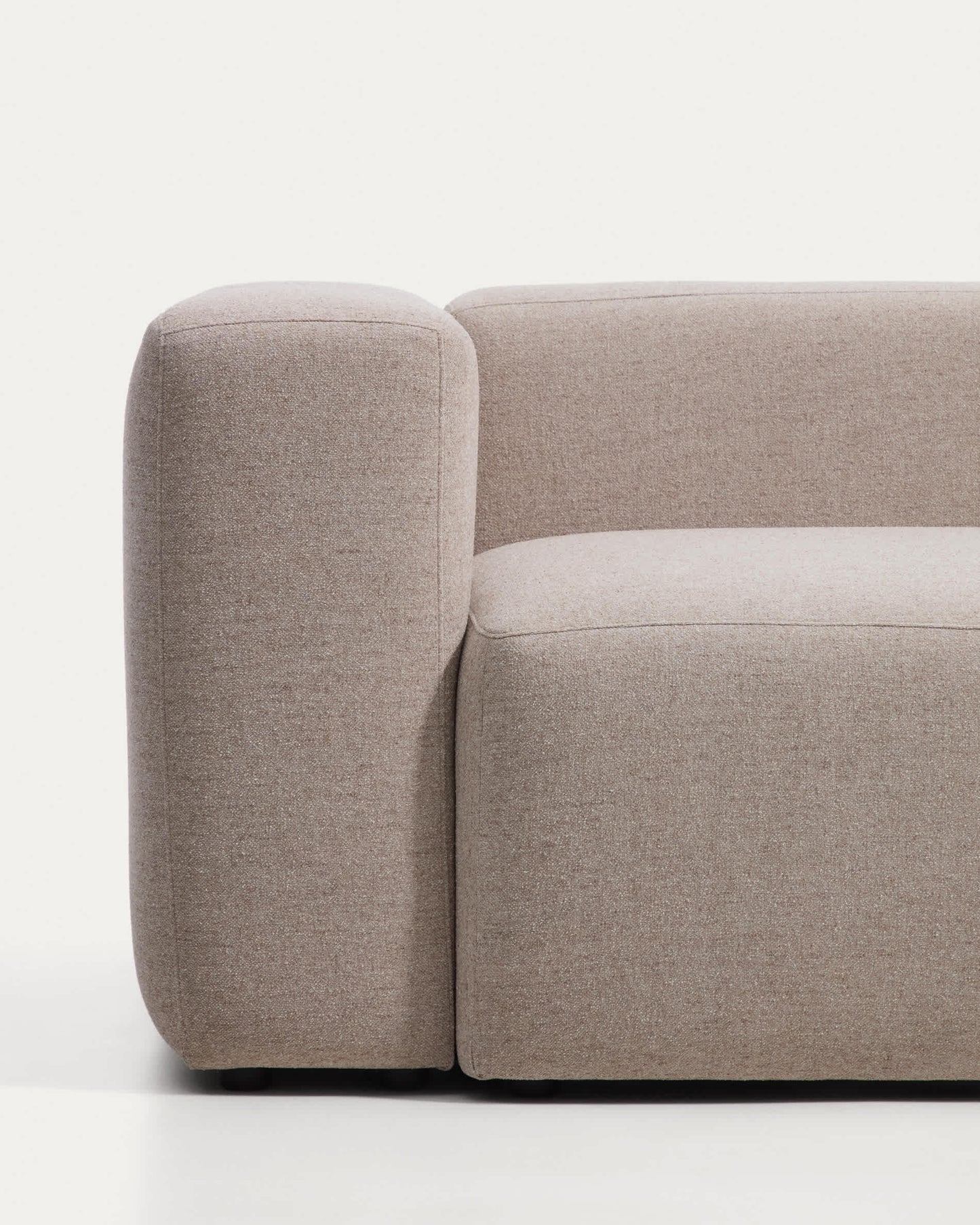 Divano Blok 3 posti in ciniglia beige 240 cm FSC Mix Credit