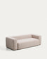 Divano Blok 3 posti in ciniglia beige 240 cm FSC Mix Credit