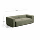 Divano Blok 3 posti in ciniglia verde muschio 240 cm FSC Mix Credit