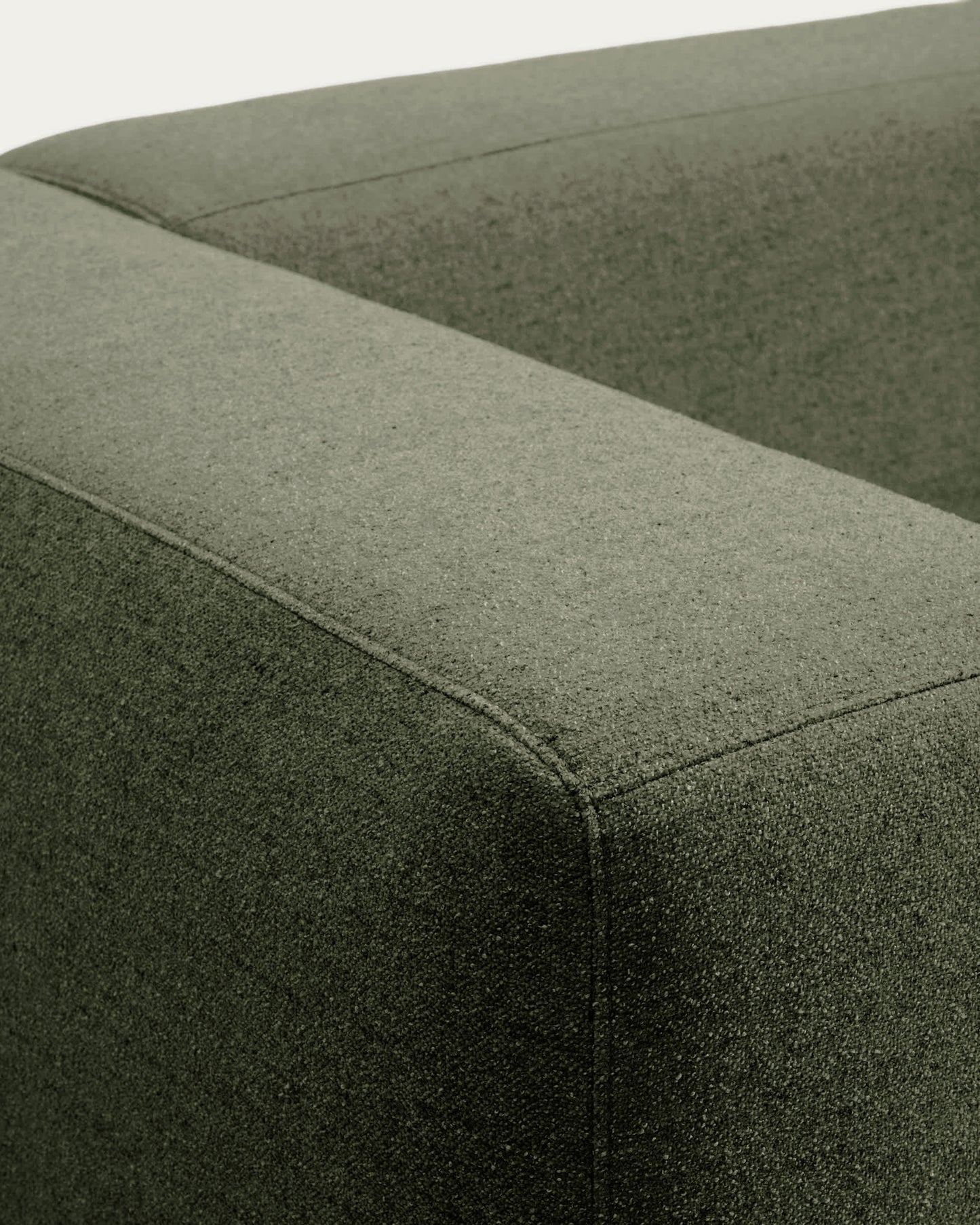 Divano Blok 3 posti in ciniglia verde muschio 240 cm FSC Mix Credit