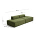 Divano Blok 3 posti in velluto a coste spesso verde 290 cm FSC Mix Credit
