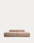 Divano Blok 3 posti in ciniglia marrone 290 cm FSC Mix Credit