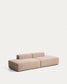 Divano Blok 3 posti in ciniglia marrone 290 cm FSC Mix Credit