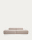 Divano Blok 3 posti in ciniglia beige 290 cm FSC Mix Credit