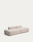 Divano Blok 3 posti in ciniglia beige 290 cm FSC Mix Credit