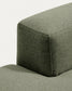 Divano Blok 3 posti in ciniglia verde muschio 290 cm FSC Mix Credit
