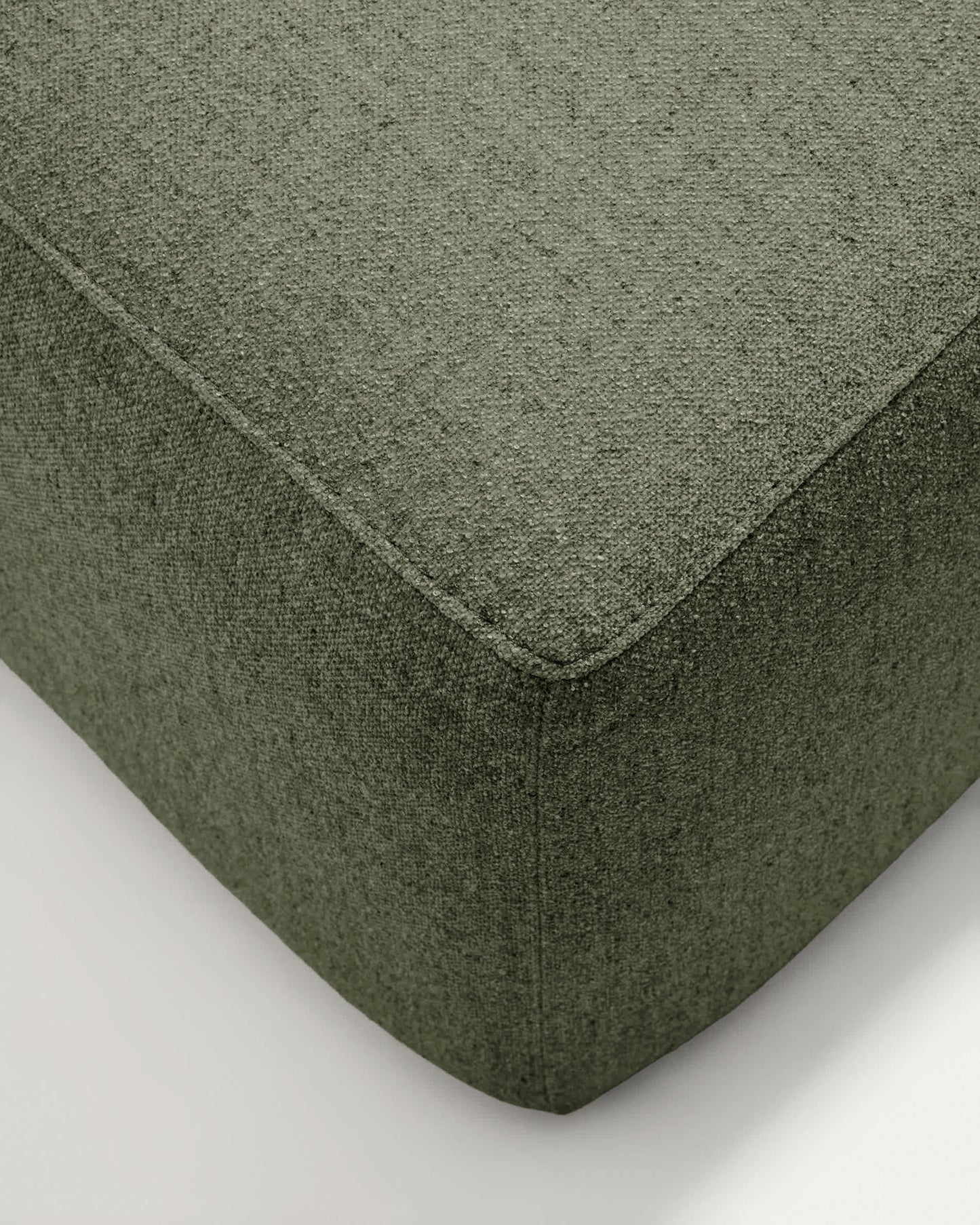 Divano Blok 3 posti in ciniglia verde muschio 290 cm FSC Mix Credit