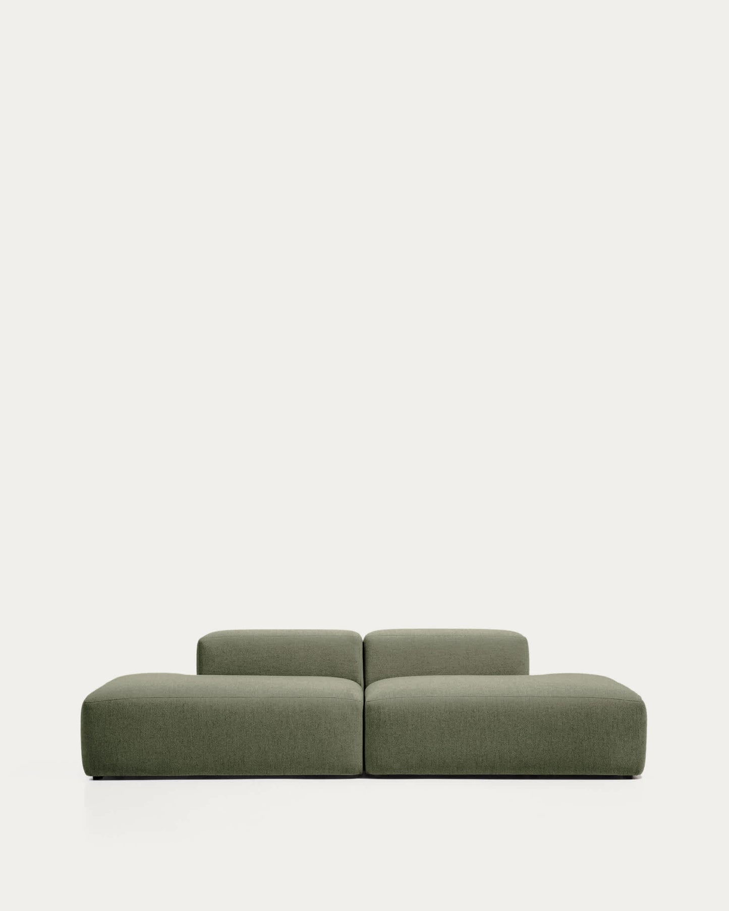 Divano Blok 3 posti in ciniglia verde muschio 290 cm FSC Mix Credit