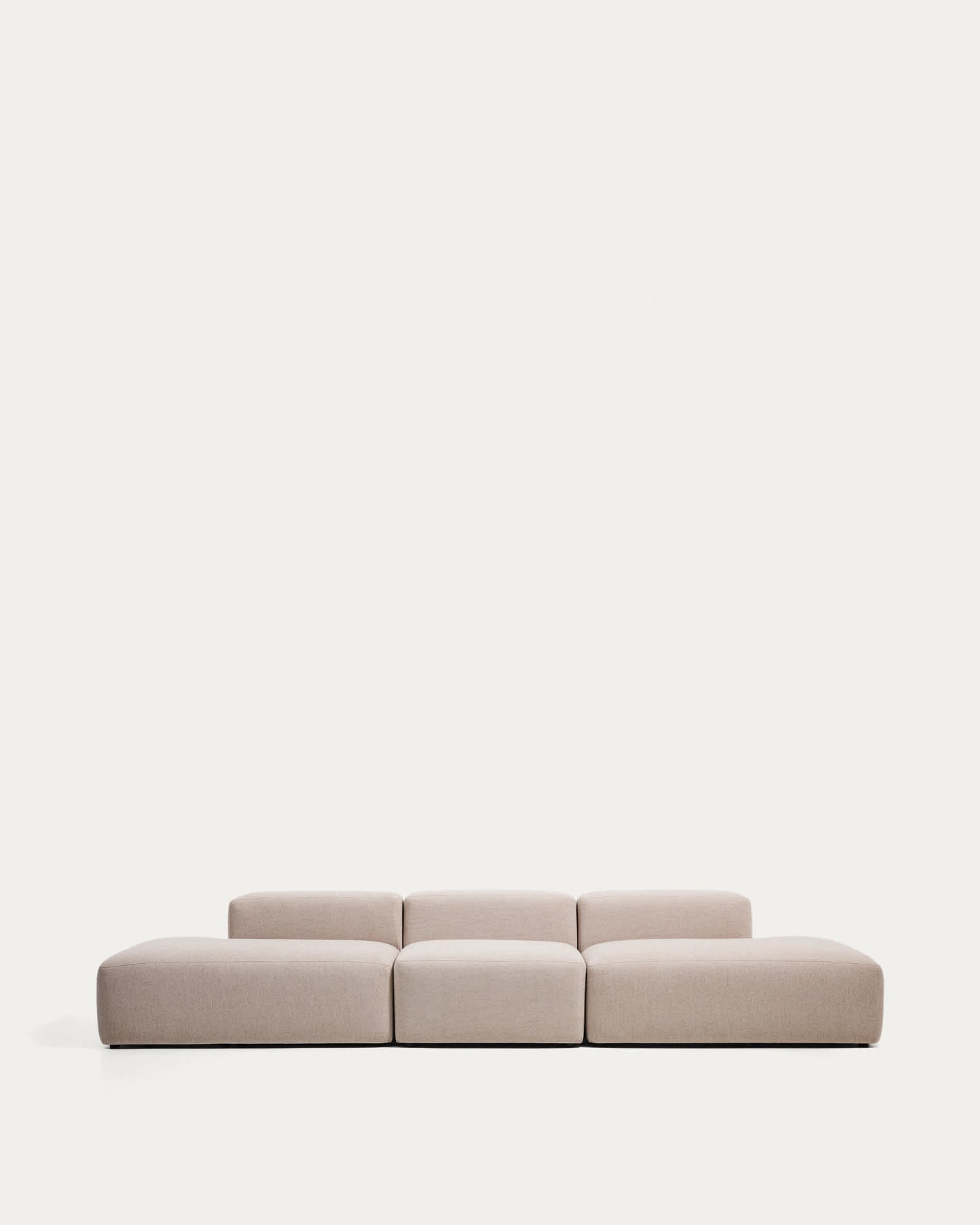 Divano Blok 4 posti in ciniglia beige 380 cm FSC Mix Credit