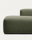 Divano Blok 4 posti in ciniglia verde muschio 380 cm FSC Mix Credit