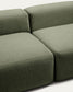 Divano Blok 4 posti in ciniglia verde muschio 380 cm FSC Mix Credit