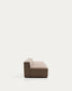 Divano Blok 3 posti con terminale destro in ciniglia marrone 325 cm FSC Mix Credit
