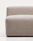 Divano Blok 3 posti con terminale destro in ciniglia beige 325 cm FSC Mix Credit