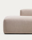 Divano Blok 3 posti con terminale sinistro in ciniglia beige 325 cm FSC Mix Credit