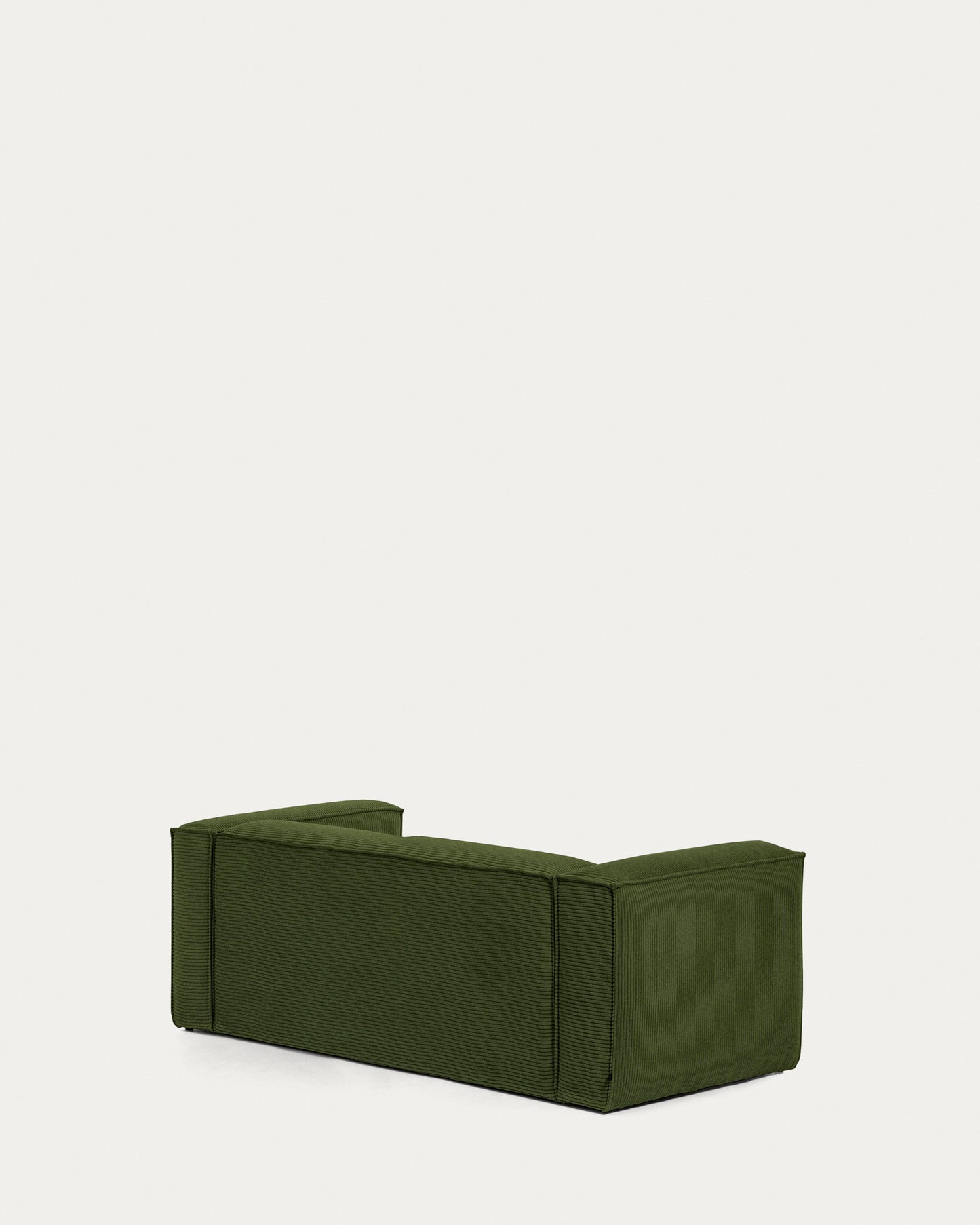 Divano Blok 2 posti in velluto a coste spesso verde 210 cm