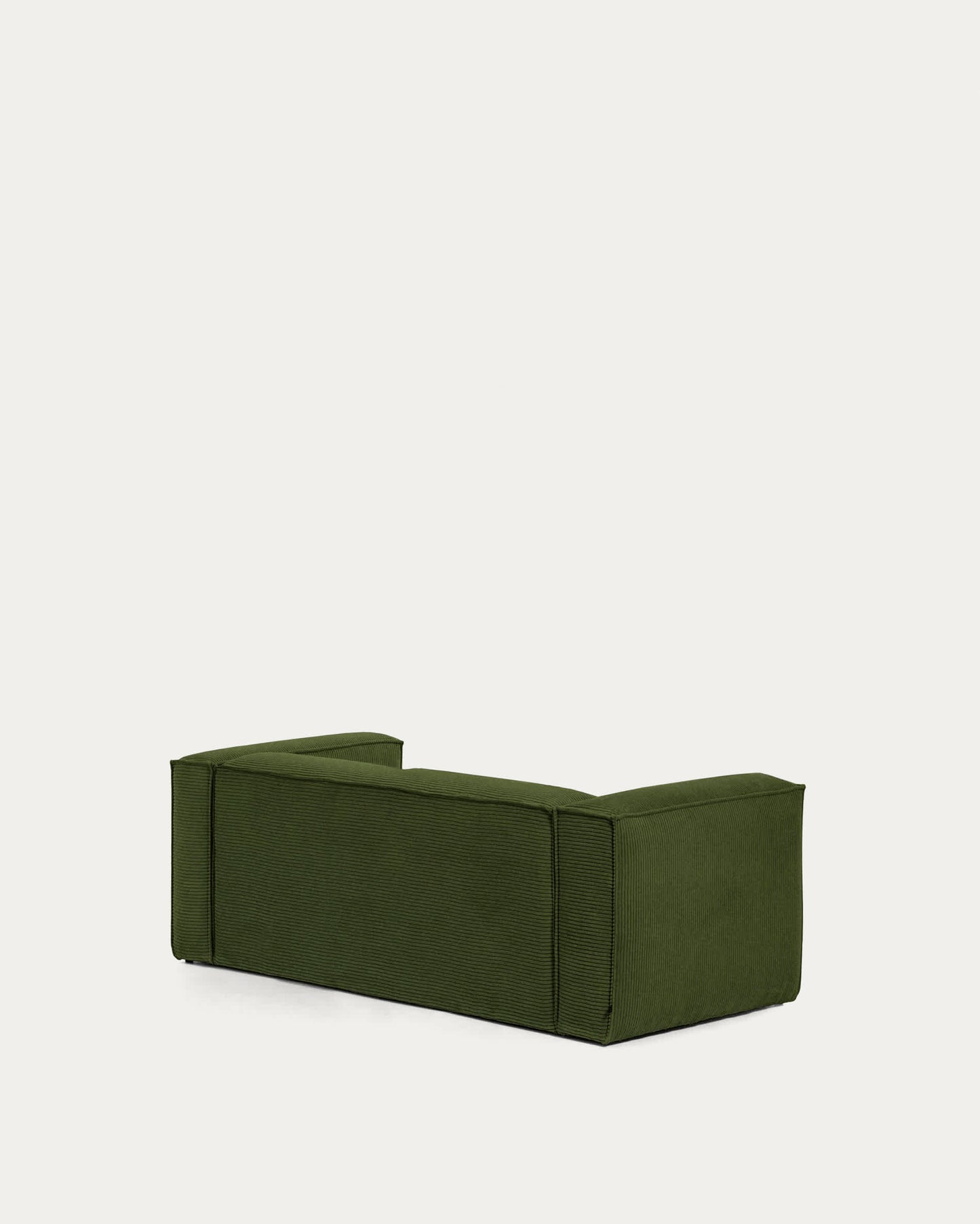 Divano Blok 2 posti in velluto a coste spesso verde 210 cm