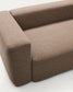 Divano Blok 2 posti in ciniglia marrone 210 cm FSC Mix Credit
