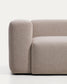 Divano Blok 2 posti in ciniglia beige 210 cm FSC Mix Credit