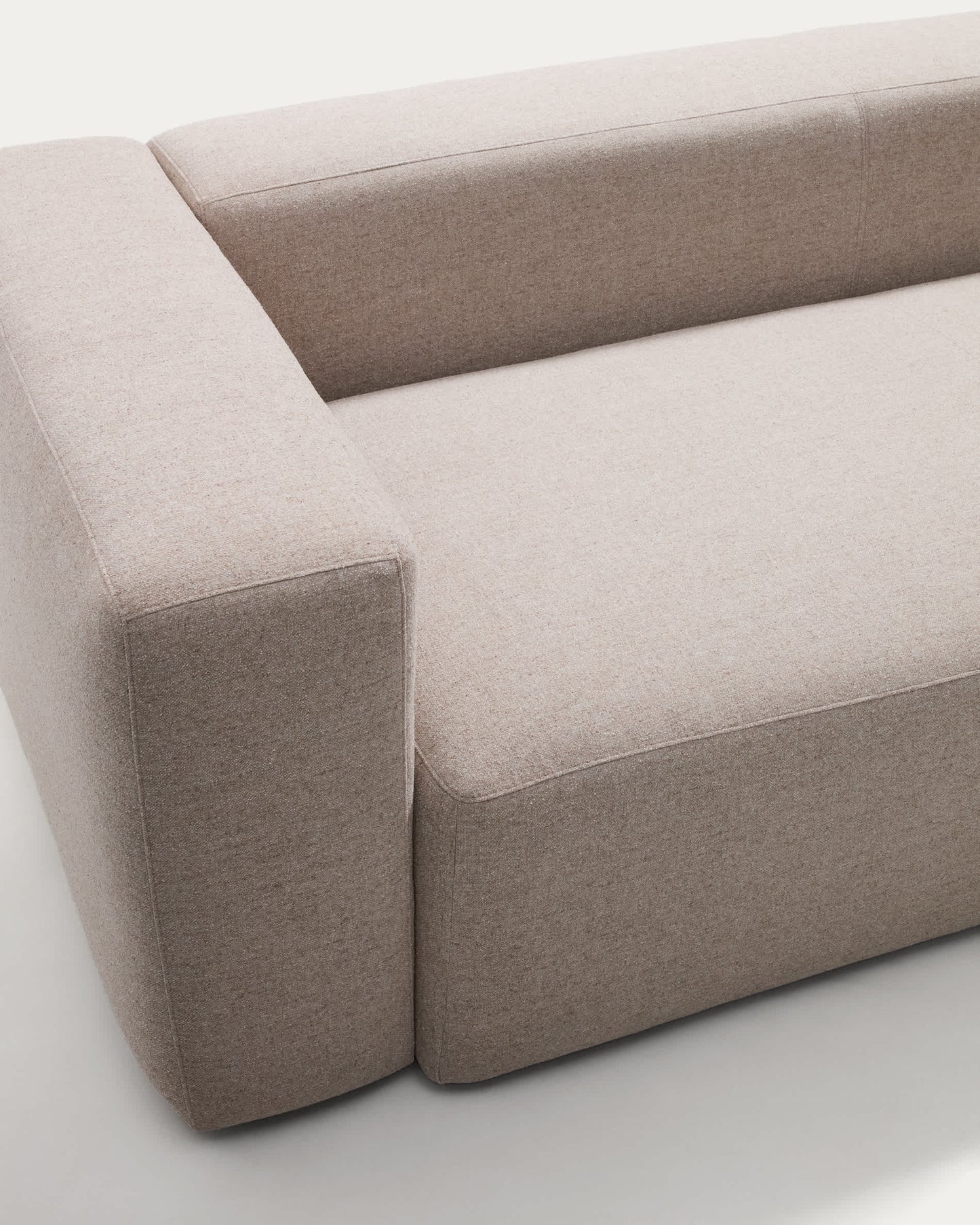 Divano Blok 2 posti in ciniglia beige 210 cm FSC Mix Credit